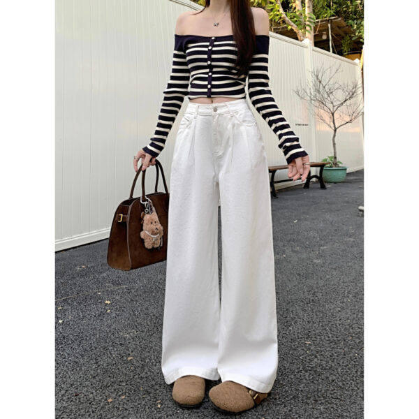 Loose Pleated Jeans Women's | 1084 - Image 5