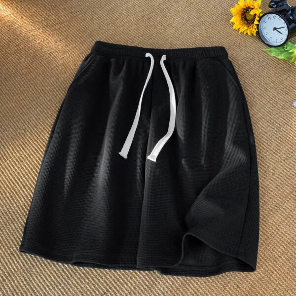 Waffle shorts men's summer thin new loose casual sports trendy beach American style five-point pants | 1035 - Image 4