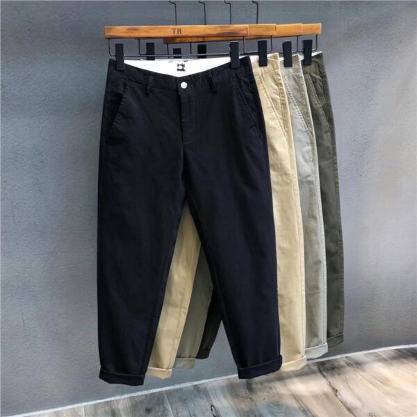 Fashion brand casual pants men's spring and autumn new slim pants | 1057 - Image 2
