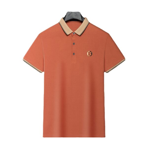 Summer new style pique mesh lapel T-shirt embroidery Polo | 1022 - Image 9