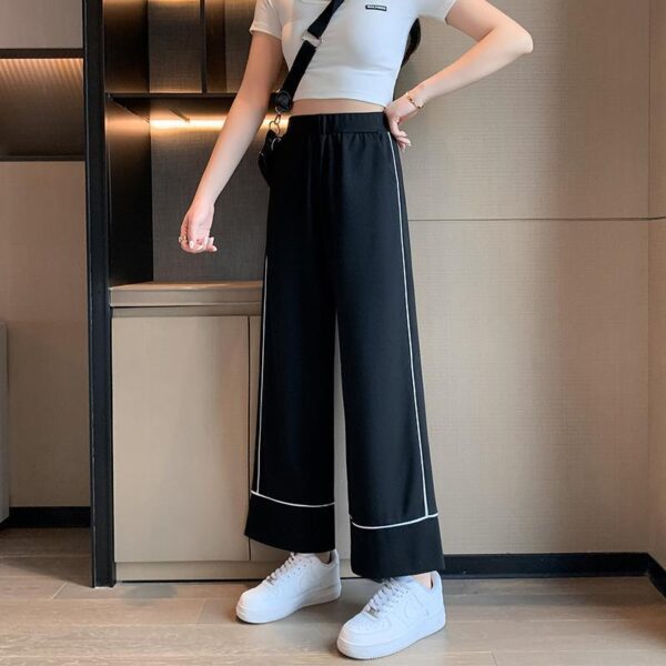 " Real shot shorts women's high waist summer wide leg 5-point pants" | 1077 - Image 3
