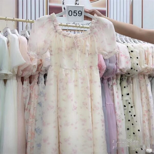 Thirteen Lines French tea break temperament waist dress | 1051 - Image 2