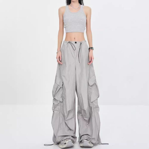 drawstring quick-drying pleated loose casual design thin  | 1049