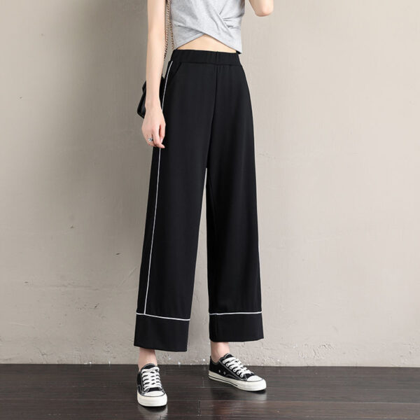 " Real shot shorts women's high waist summer wide leg 5-point pants" | 1077