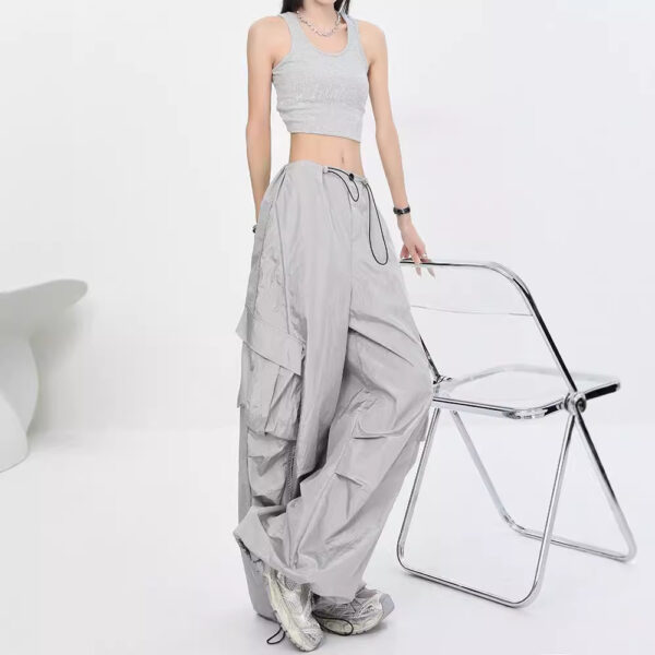 drawstring quick-drying pleated loose casual design thin  | 1049 - Image 3