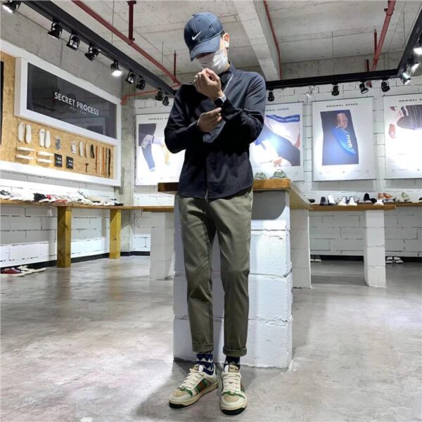 Fashion brand casual pants men's spring and autumn new slim pants | 1057 - Image 4