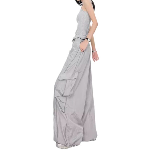 drawstring quick-drying pleated loose casual design thin  | 1049 - Image 5