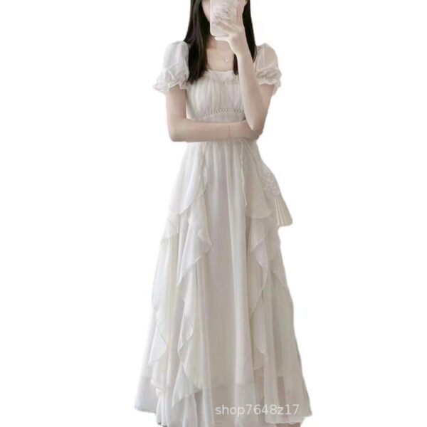 Thirteen Lines French tea break temperament waist dress | 1051 - Image 5