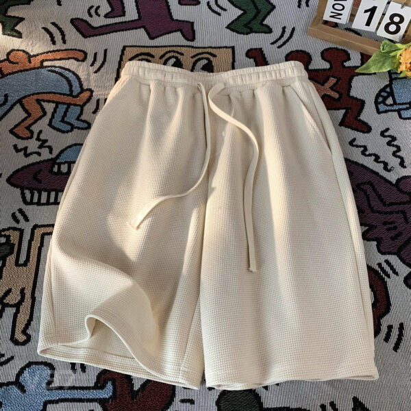 Waffle shorts men's summer thin new loose casual sports trendy beach American style five-point pants | 1035 - Image 8