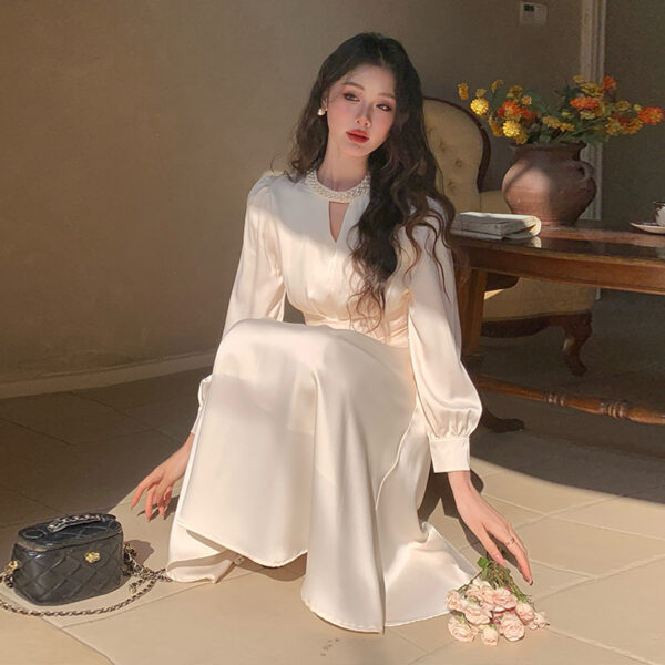 Thirteen Lines Quality Spring Long Sleeve Dress | 8029 - Image 5