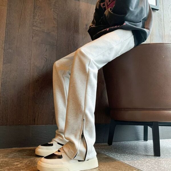 trendy brand slim sports straight pants | 1125