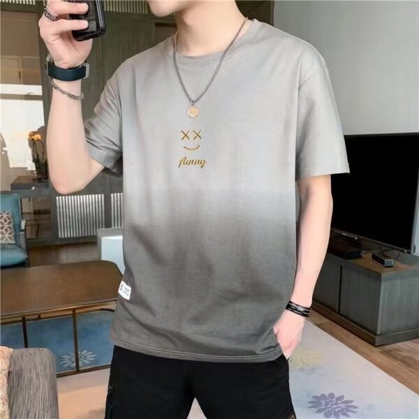 half-sleeved design breathable T-shirt | 1099 - Image 3