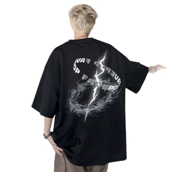Japanese retro breathable short sleeve T-shirt | 8509 - Image 5