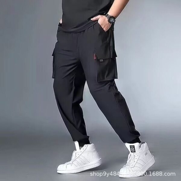 loose drawstring sports sweatpants | 1113 - Image 3