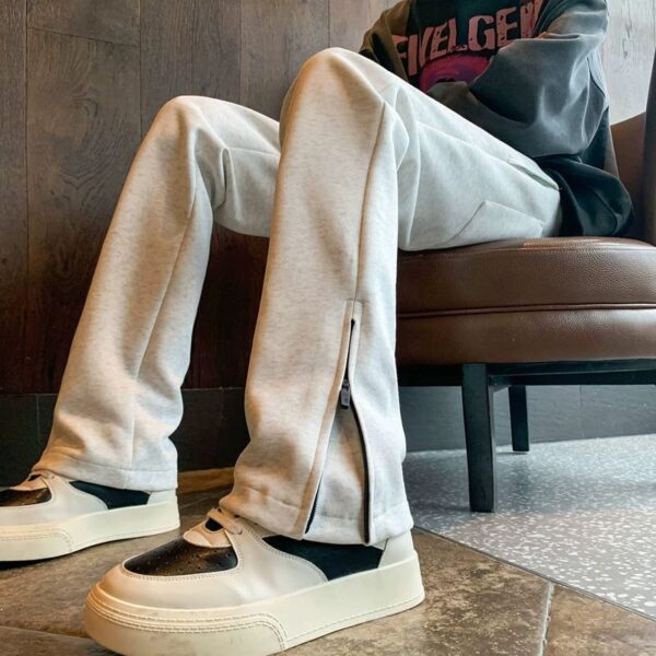 trendy brand slim sports straight pants | 1125 - Image 3
