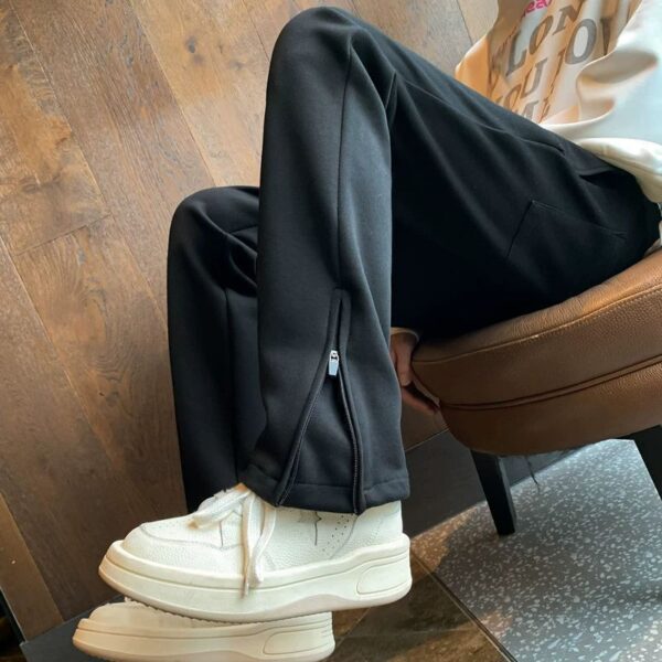 trendy brand slim sports straight pants | 1125 - Image 2