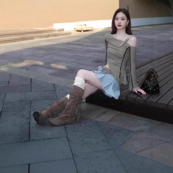 American hottie long-sleeved knitwear | 9006 - Image 4