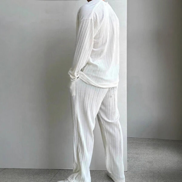 shirt long sleeve trousers cool men's summer outer | 1122 - Image 3