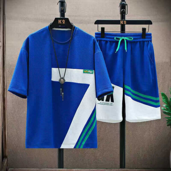 Summer suit short-sleeved T-shirt men's set | 1104 - Image 2