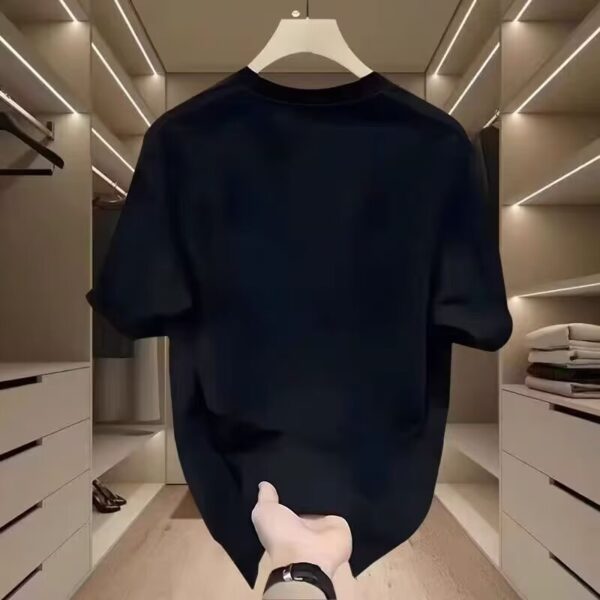 Heavy cotton short-sleeved T-shirt casual trend men | 1102 - Image 2