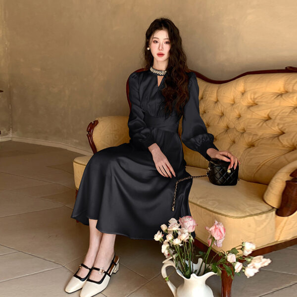 Thirteen Lines Quality Spring Long Sleeve Dress | 8029 - Image 4