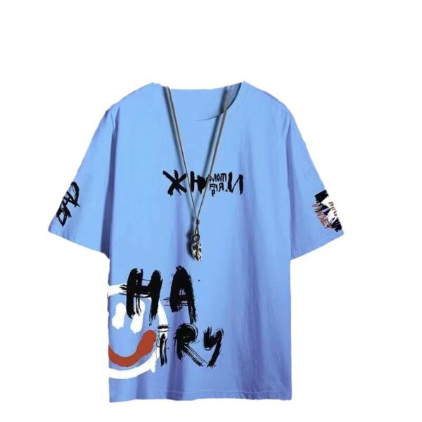 short sleeve t-shirt plus size shorts sports outdoor two-piece set | 1107 - Image 5