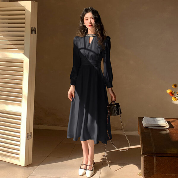 Thirteen Lines Quality Spring Long Sleeve Dress | 8029 - Image 3