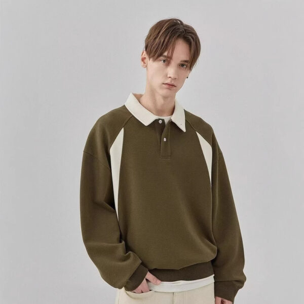 Korean version of polo shirt, men's t-shirt | 8513 - Image 3