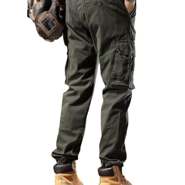American retro overalls for men Spring and autumn trendy brand slim-fitting pants | 1124 - Image 4