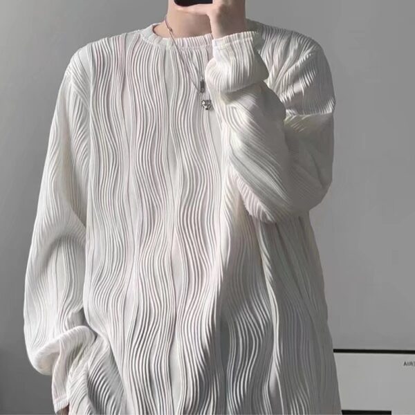 loose spring and autumn high street ins Hong Kong style clothes | 1100 - Image 5