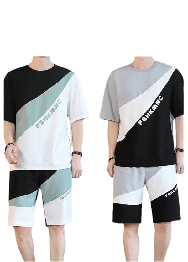 Summer suit short-sleeved T-shirt men's set | 1104 - Image 5