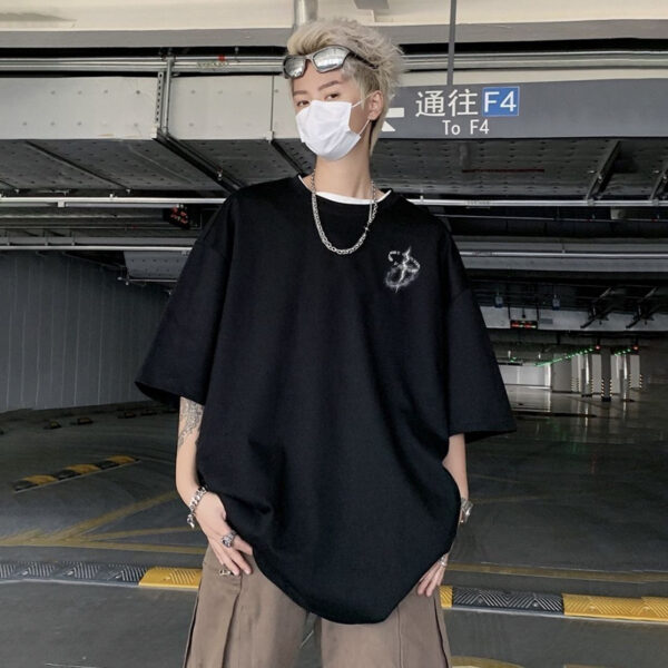 Japanese retro breathable short sleeve T-shirt | 8509 - Image 2