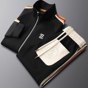 trendy fashion sportswear long sleeve straight pants two-piece suit | 1120