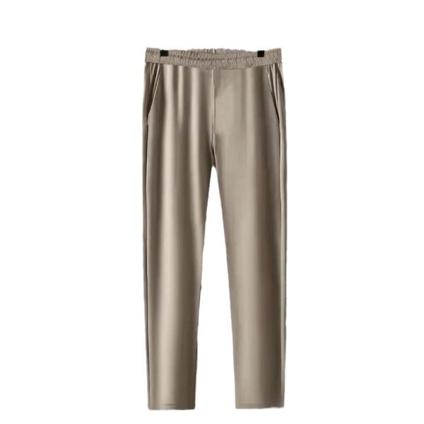 ultra-thin quick-drying ice silk short-sleeved two-piece suit high-end men's lapel suit | 1119 - Image 5
