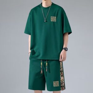 casual short-sleeved trendy suit for boys versatile | 1186