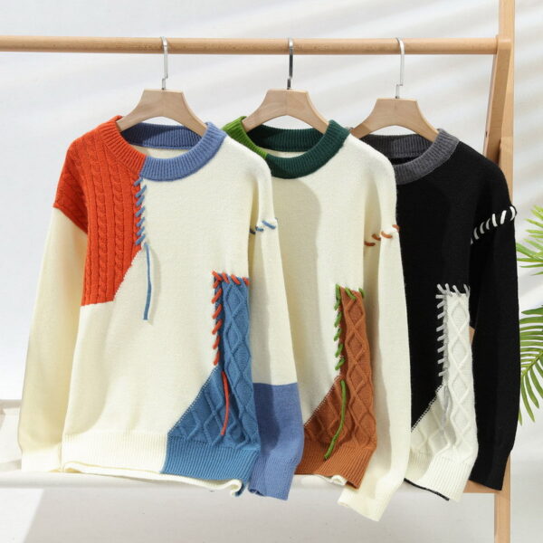 knitted sweater sheep youth autumn and winter warm base sweater | 1163 - Image 4