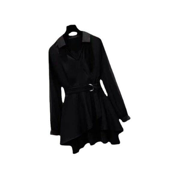 "Western Style Slimming Shirt with Tight Waist for Women" | 1180 - Image 5
