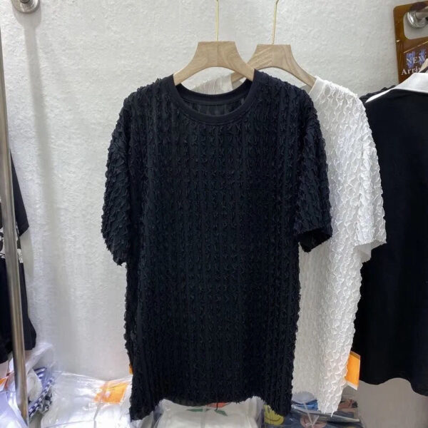 Short Sleeve Loose Large Slim Mid Length Shirt Women | 1174 - Image 2