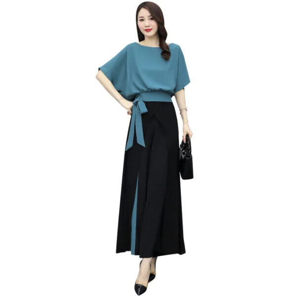 goddess style fashionable drape stylish slim two-piece suit | 1152 - Image 5