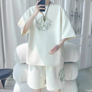 summer loose casual sports shorts short sleeve t-shirt two-piece set | 1189