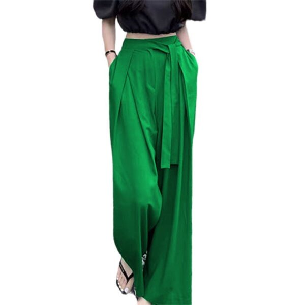Korean style niche drape wide-leg trousers elegant gray commuting temperament women's trousers | 1212 - Image 5