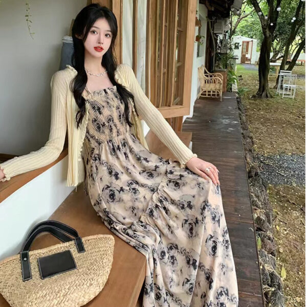 Temperament stunning suspender long skirt | 1195 - Image 2
