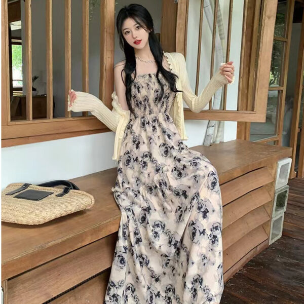 Temperament stunning suspender long skirt | 1195 - Image 3