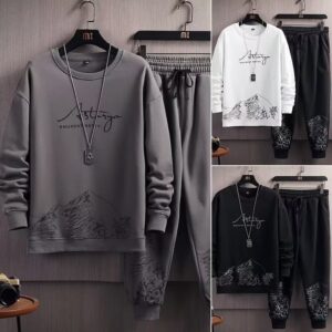 Sports suit men's spring and autumn style sweater loose trend | 1204