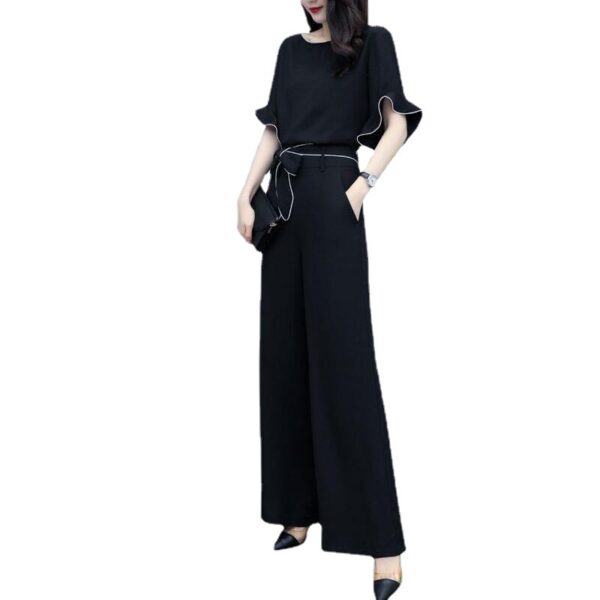 royal sister temperament high waist slimming stylish casual two-piece suit | 1215 - Image 5
